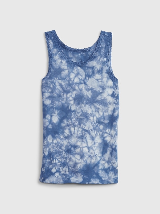View large product image 1 of 1. Kids Lace Trim Tank Top
