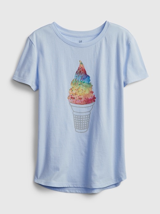 Image number 6 showing, Kids Organic Cotton Interactive Graphic T-Shirt