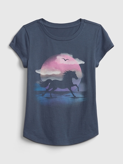 View large product image 1 of 1. Kids 100% Organic Cotton Graphic T-Shirt