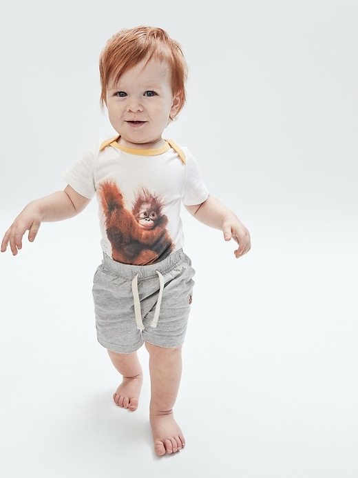 L'image numéro 4 présente Shorts à enfiler en coton biologique Agencez à volonté pour Bébé