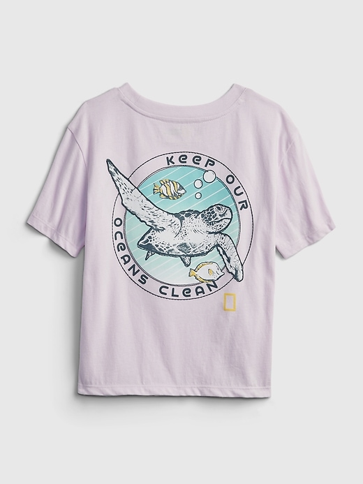 Image number 2 showing, GapKids &#124 National Geographic Organic Cotton Ocean Conservation T-Shirt