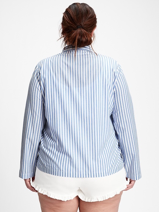 Image number 4 showing, Adult Pajama Shirt in Poplin