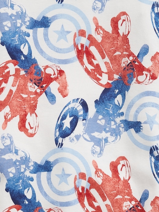 Image number 2 showing, GapKids &#124 Marvel Captain America 100% Organic Cotton PJ Set