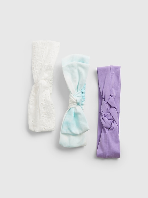 Image number 1 showing, Baby 100% Organic Cotton Headband (3-Pack)