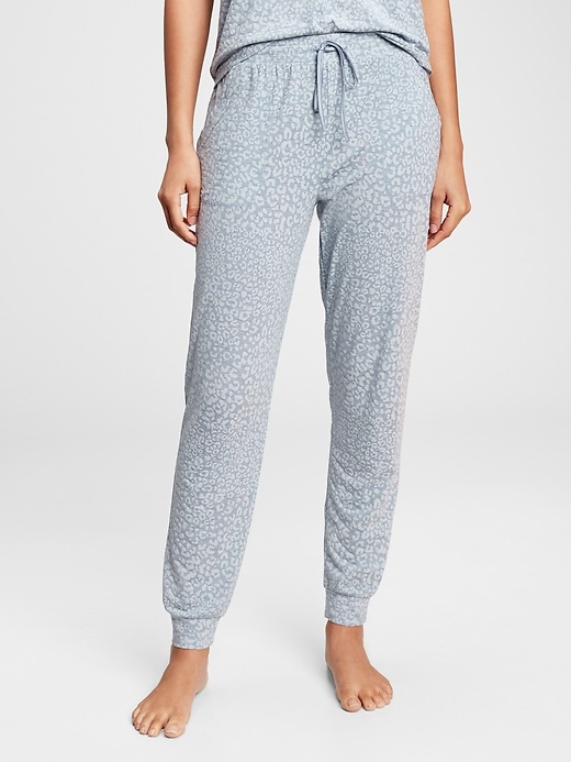 L'image numéro 6 présente Pantalon de jogging de pyjama en modal