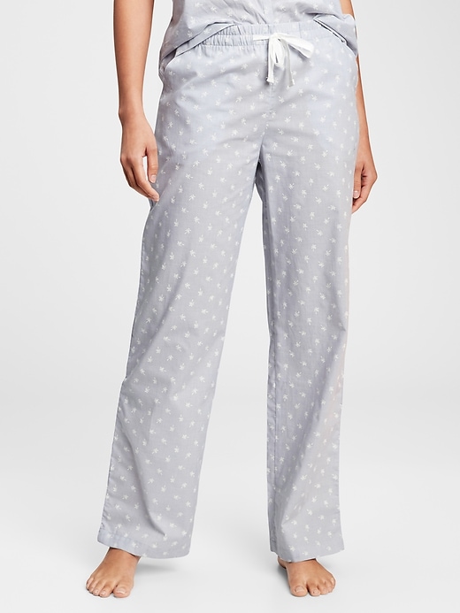 L'image numéro 8 présente Pantalons de pyjama en popeline