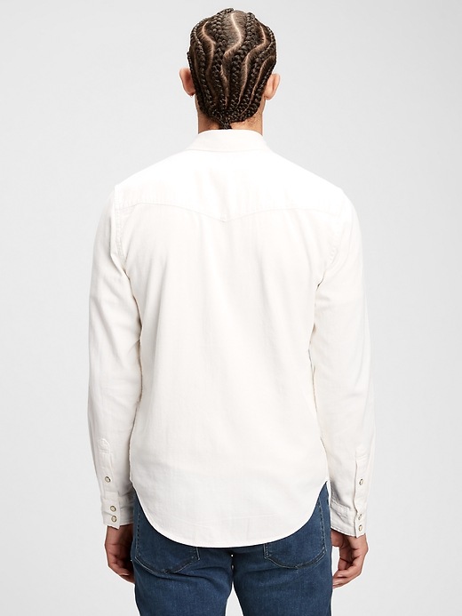 Image number 2 showing, Denim Western Shirt in Slim Fit