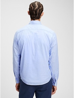gap lived in stretch poplin shirt