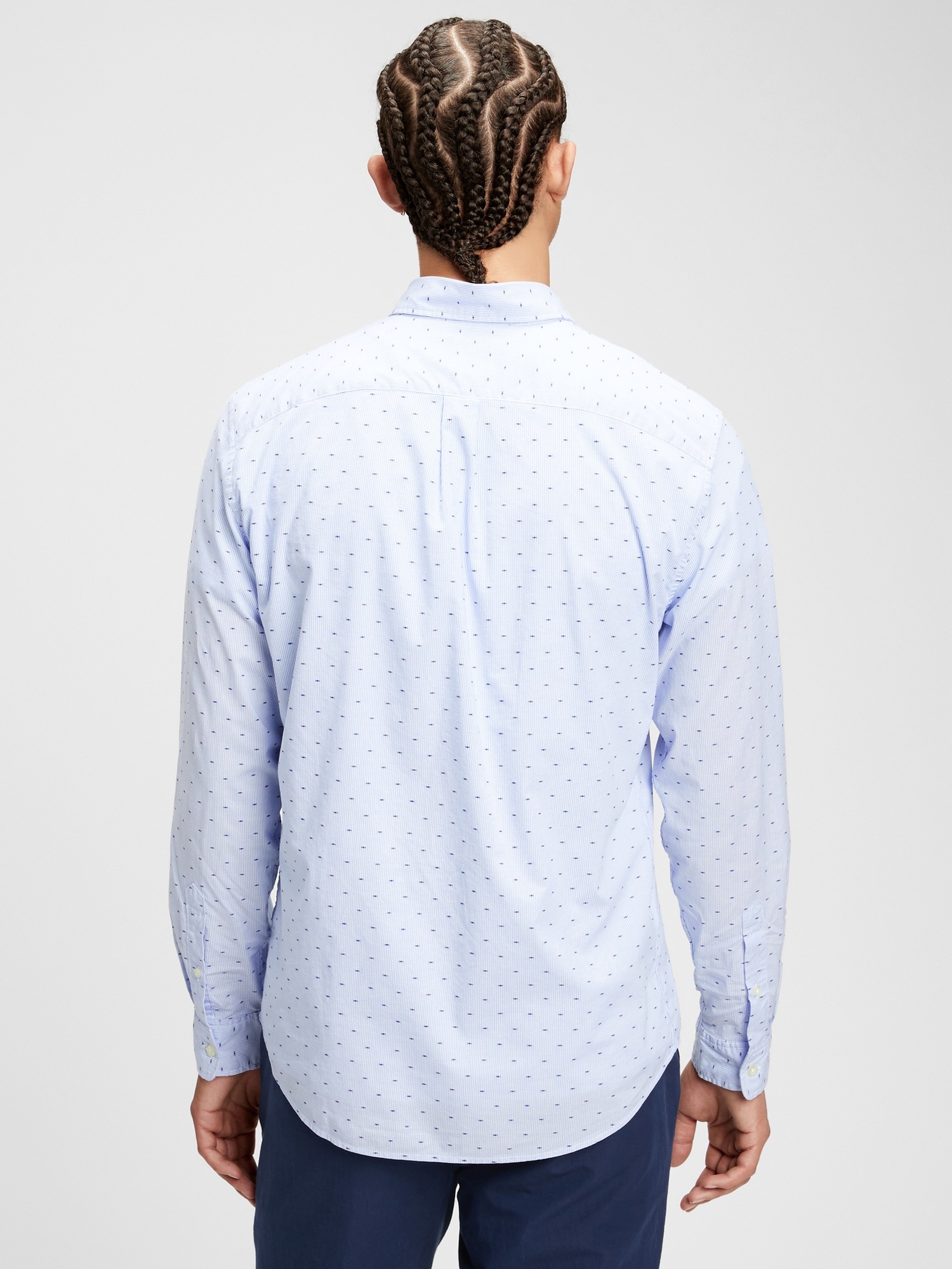 gap lived in stretch poplin shirt