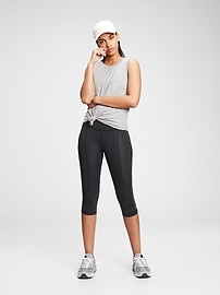 View large product image 3 of 7. GapFit High Rise Crop Leggings in Sculpt Compression