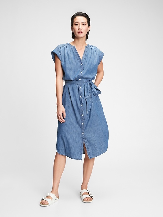 Image number 6 showing, Midi Shirtdress with Washwell&#153