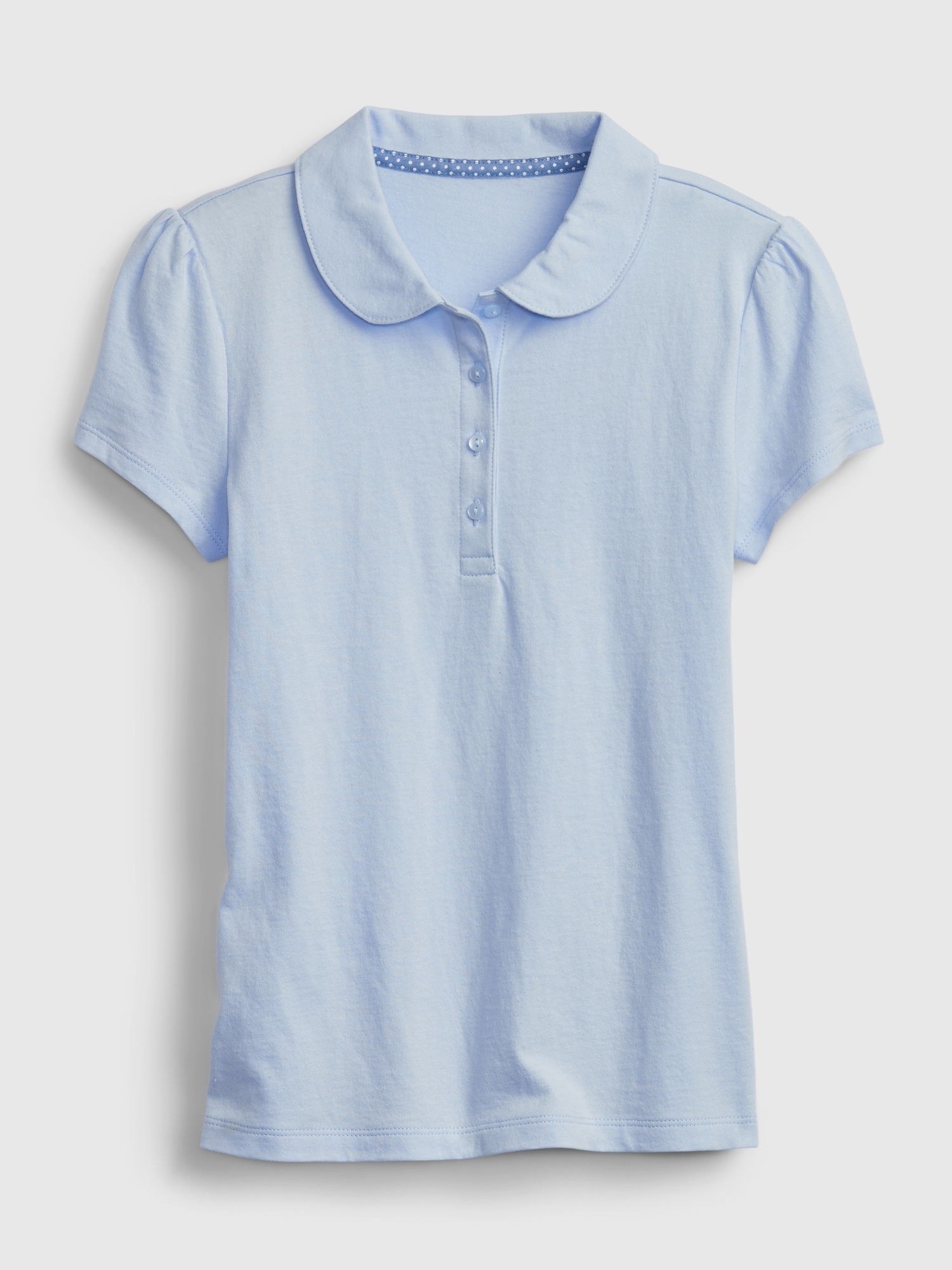 Gap Kids 100% Organic Cotton Uniform Polo Shirt blue. 1