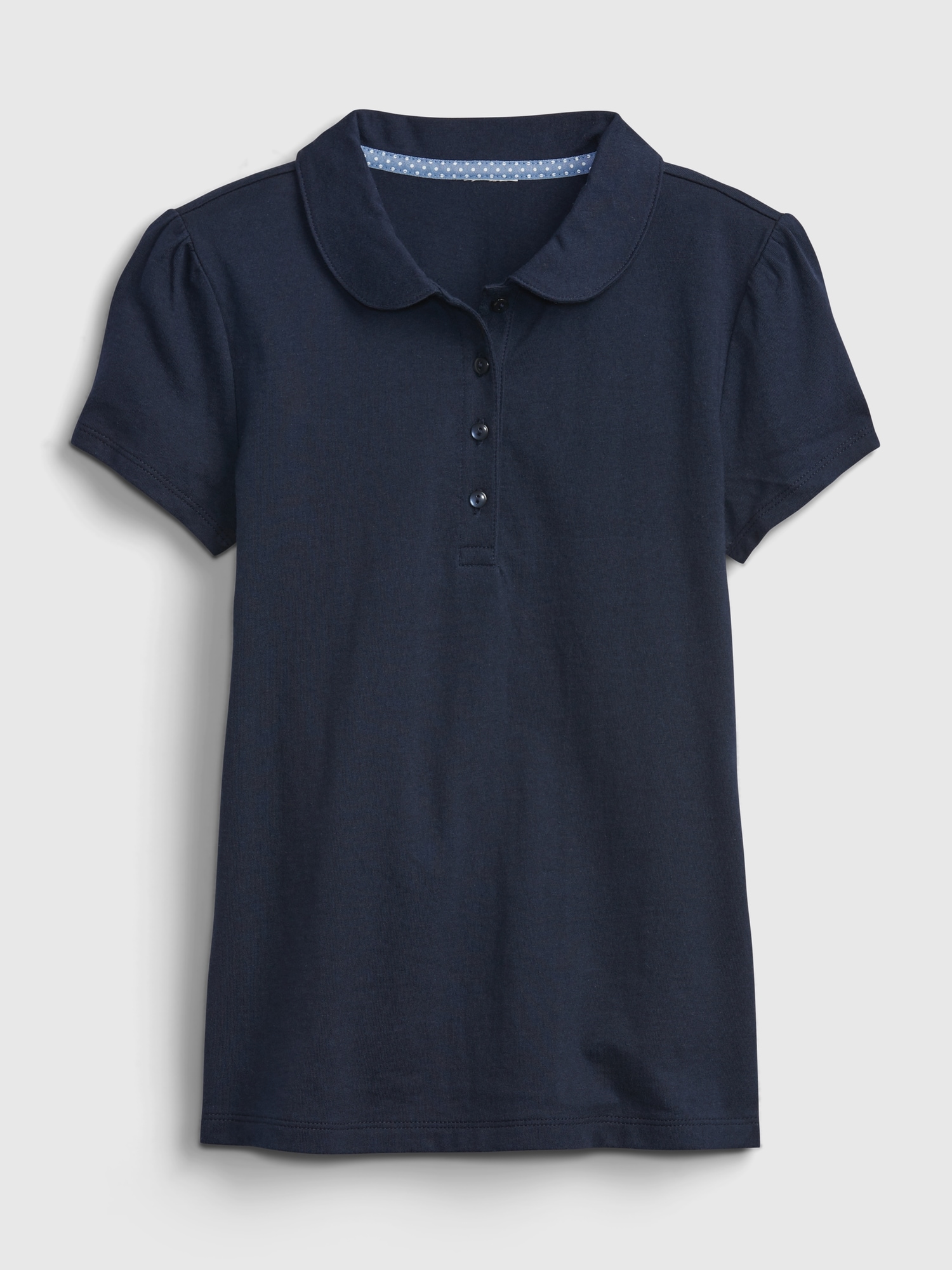 Gap Kids 100% Organic Cotton Uniform Polo Shirt blue. 1
