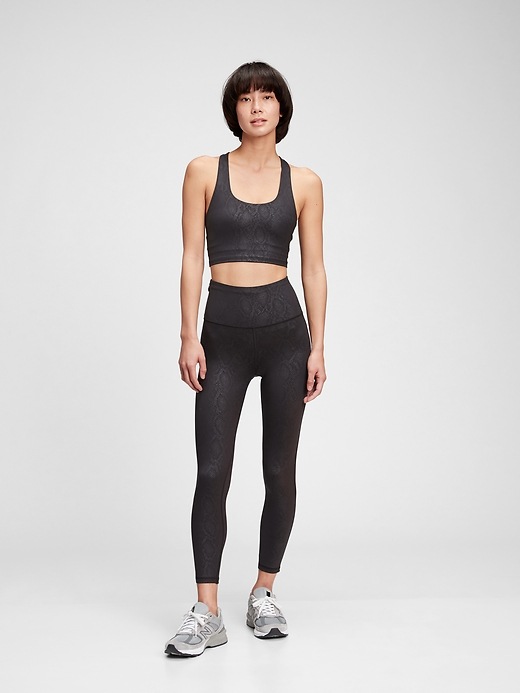 View large product image 1 of 1. GapFit Sky High Rise 7/8 Leggings in Eclipse