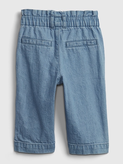 Image number 2 showing, Toddler Wide-Leg Crop Jeans with Washwell&#153