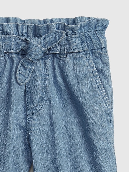 Image number 3 showing, Toddler Wide-Leg Crop Jeans with Washwell&#153