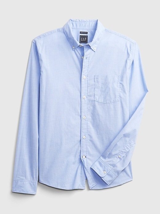 gap lived in stretch poplin shirt
