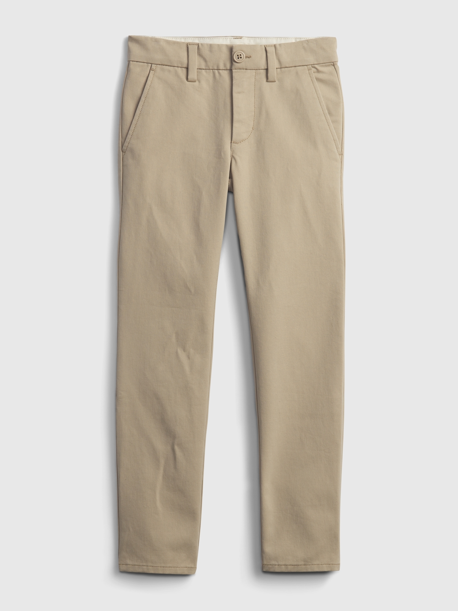 Gap Kids Uniform Skinny Khakis brown. 1