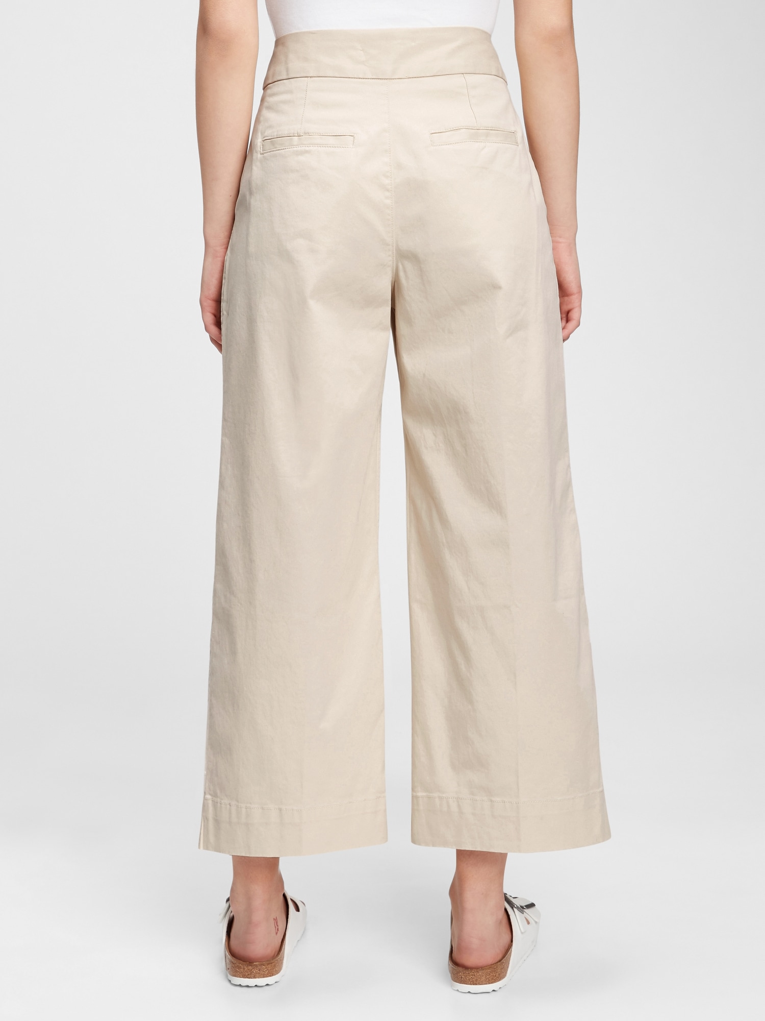 wide leg khakis