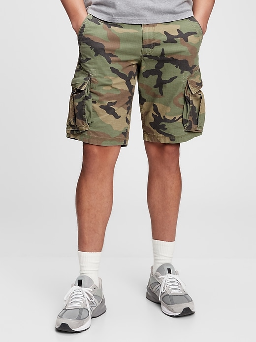 View large product image 1 of 1. 11" Twill Cargo Shorts with GapFlex
