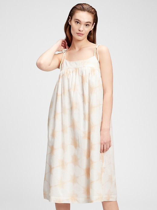 View large product image 1 of 1. Tie-Strap Cami Midi Dress