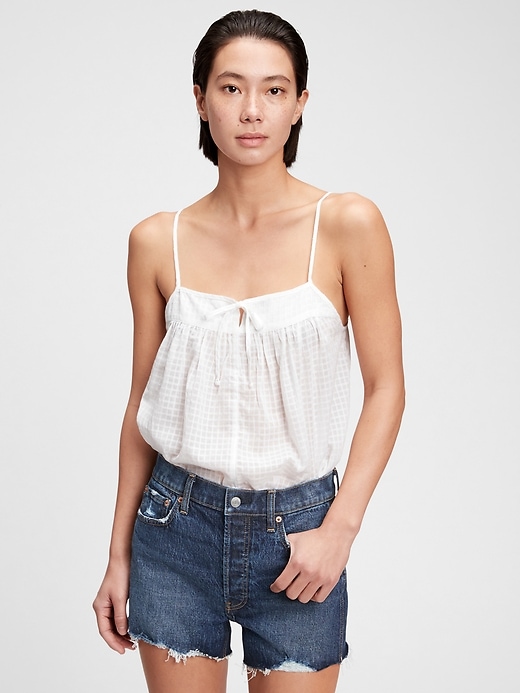 Image number 1 showing, Tie-Front Cami