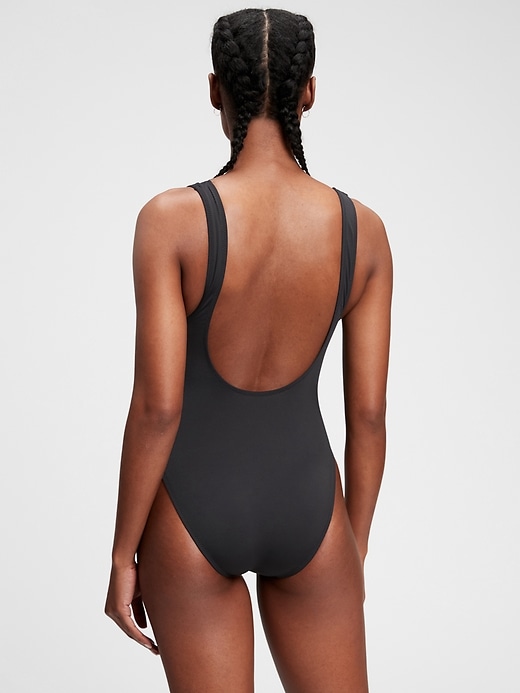 Image number 2 showing, Recycled High Cut Swim One-Piece