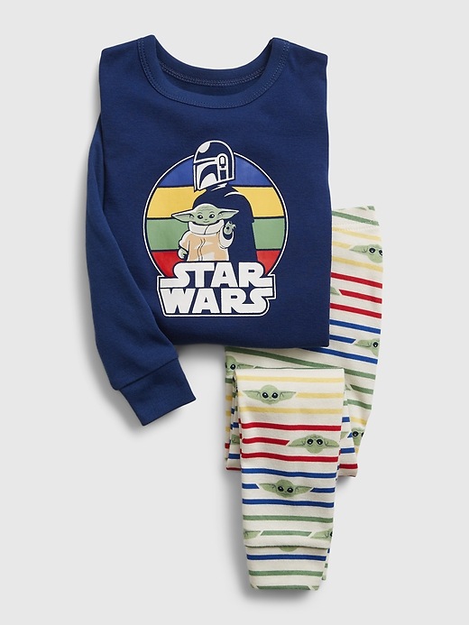 L'image numéro 1 présente Pyjama babyGap 100  % coton biologique à motif The Mandalorian Star Wars™
