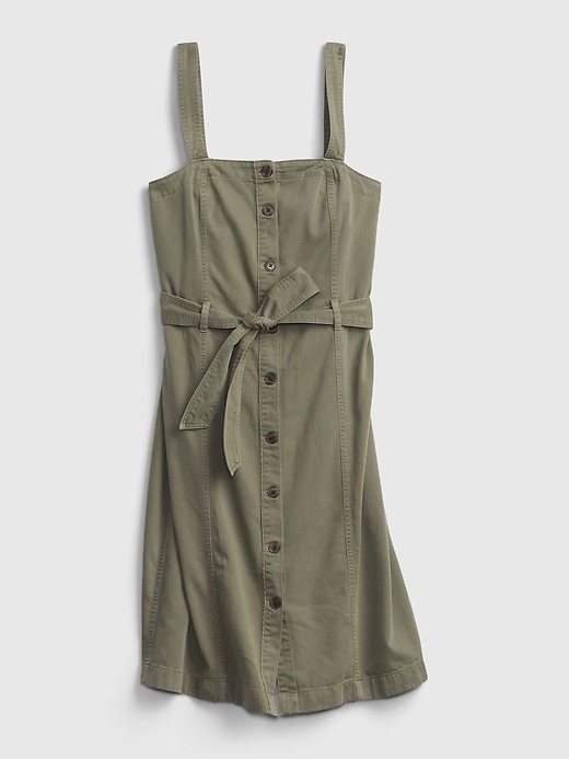 Image number 8 showing, Button-Front Apron Dress