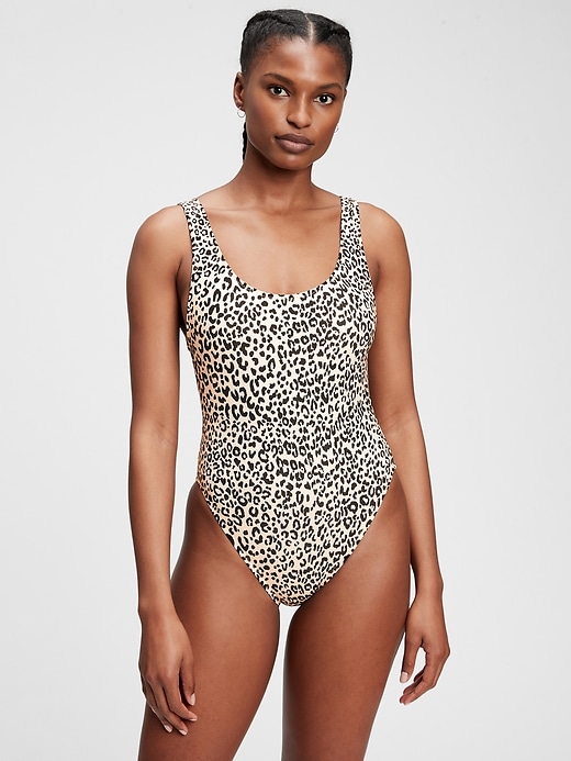 Image number 6 showing, Recycled High Cut Swim One-Piece