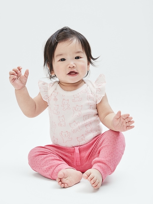 Image number 3 showing, Baby Flutter Bodysuit (3-Pack)