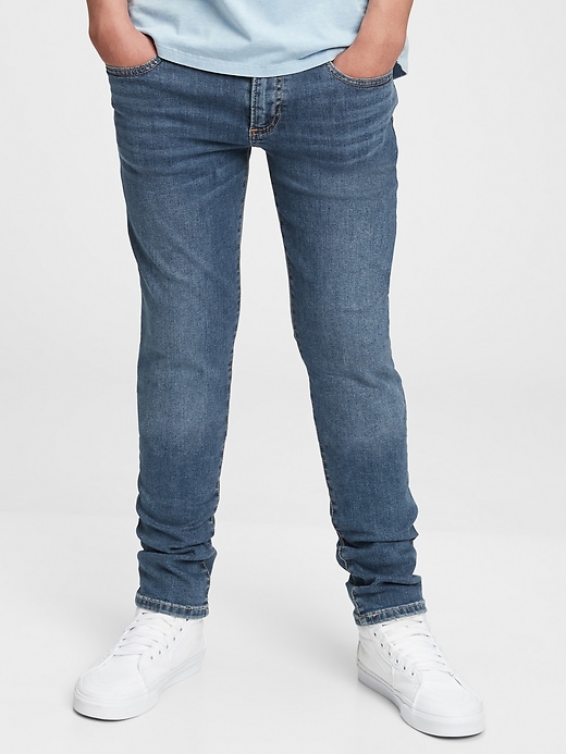 Image number 1 showing, Teen Stacked Ankle Skinny Jeans with Washwell&#153