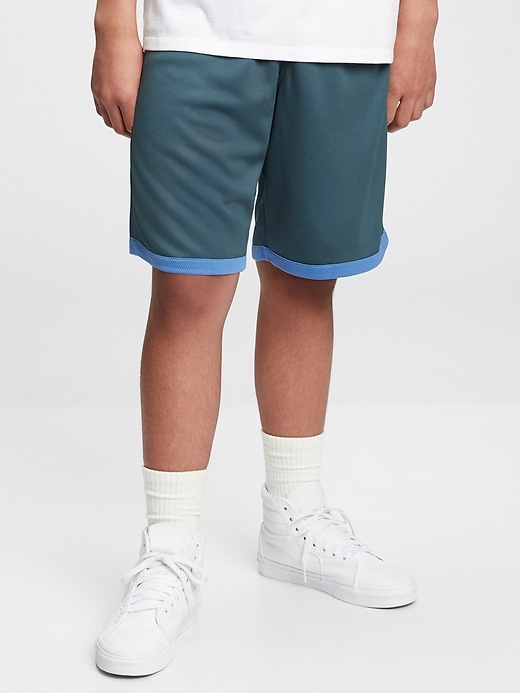Image number 5 showing, Teen 100% Recycled Polyester Reversible Mesh Pull-On Shorts