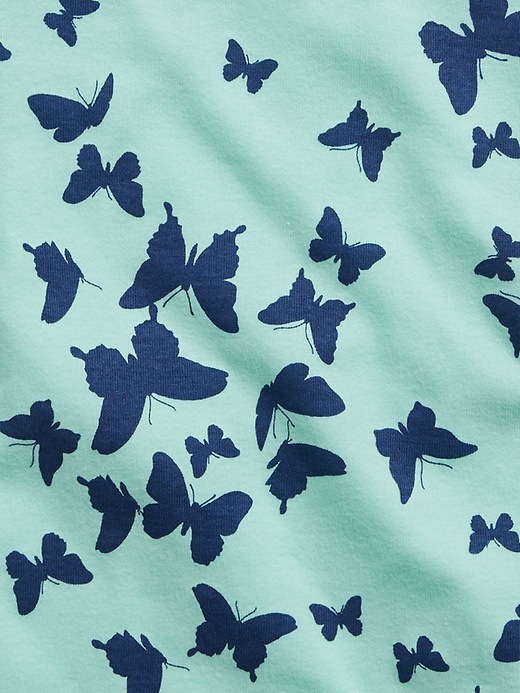 Image number 2 showing, babyGap 100% Organic Cotton Butterfly Graphic PJ Set