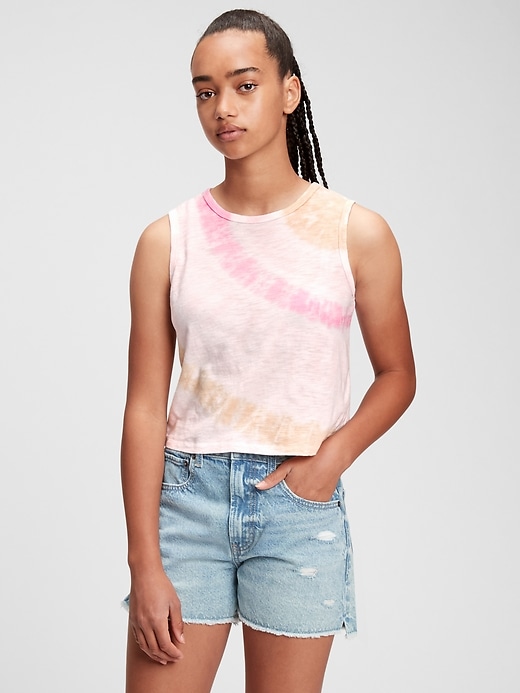 Image number 5 showing, Teen Organic Cotton Cropped Tank Top
