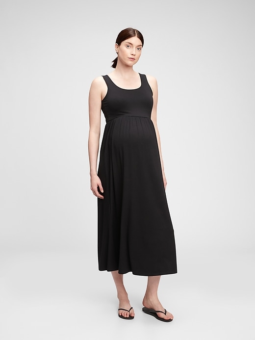 View large product image 1 of 1. Maternity Scoopneck Maxi Dress