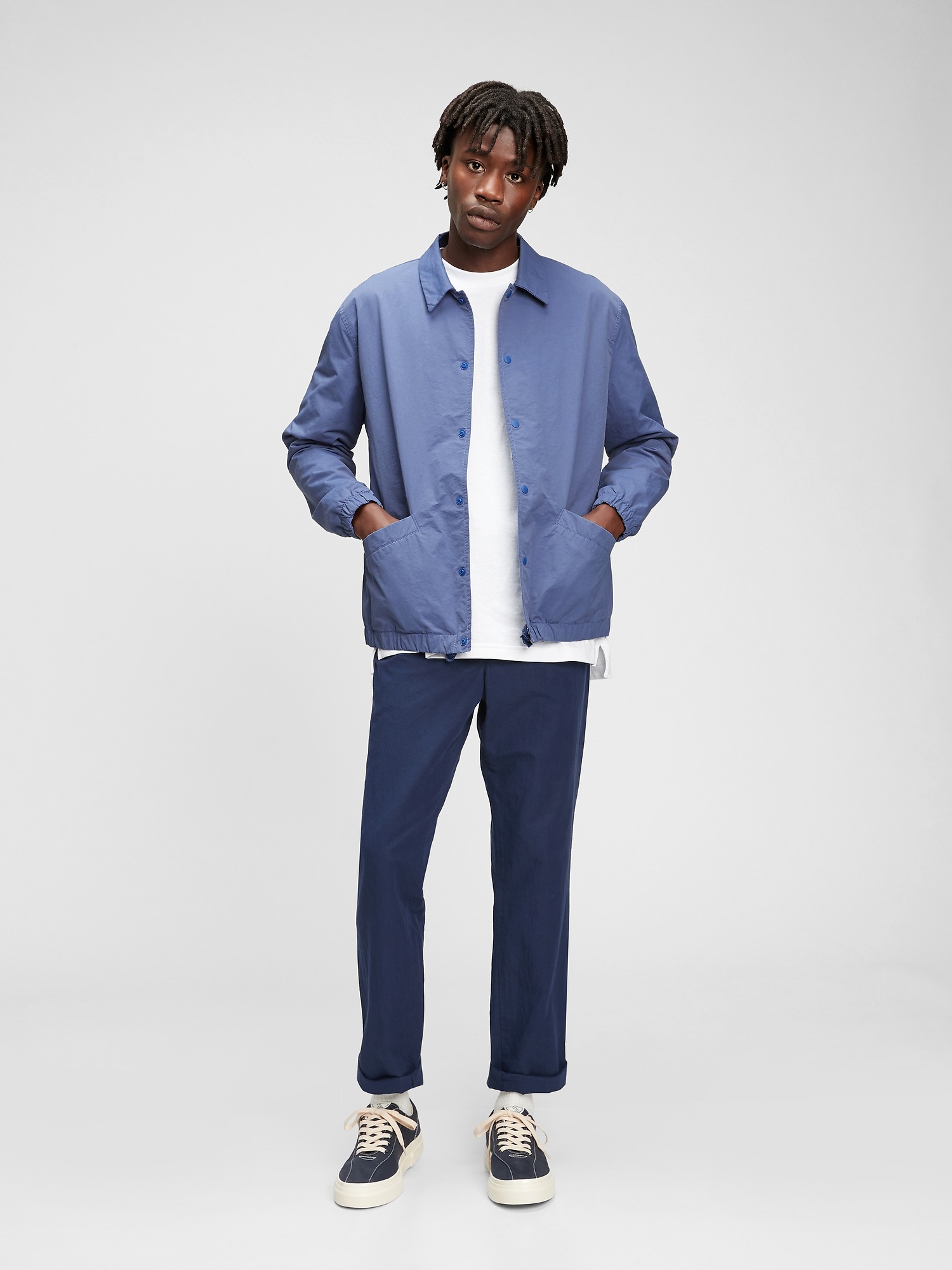 Nylon Coaches Jacket Gap