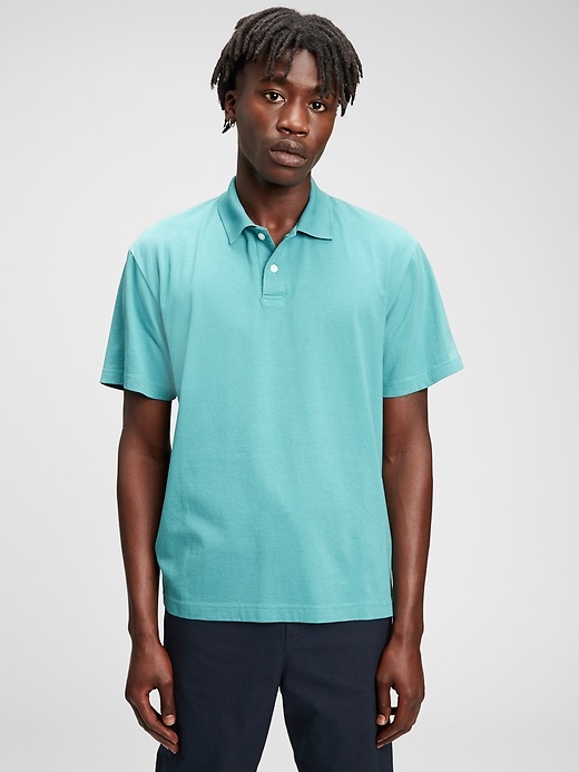 View large product image 1 of 1. Organic Cotton Polo Shirt