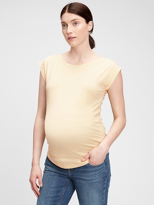 Voir une image plus grande du produit 1 de 1. T-shirt de maternité à manches chauves-souris