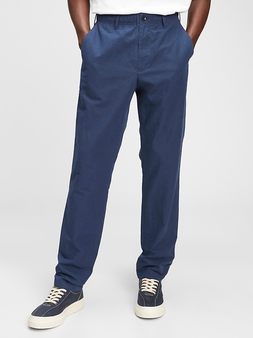 Image number 3 showing, GapFlex Slim Taper Linen Pull-On Pants With E-Waist