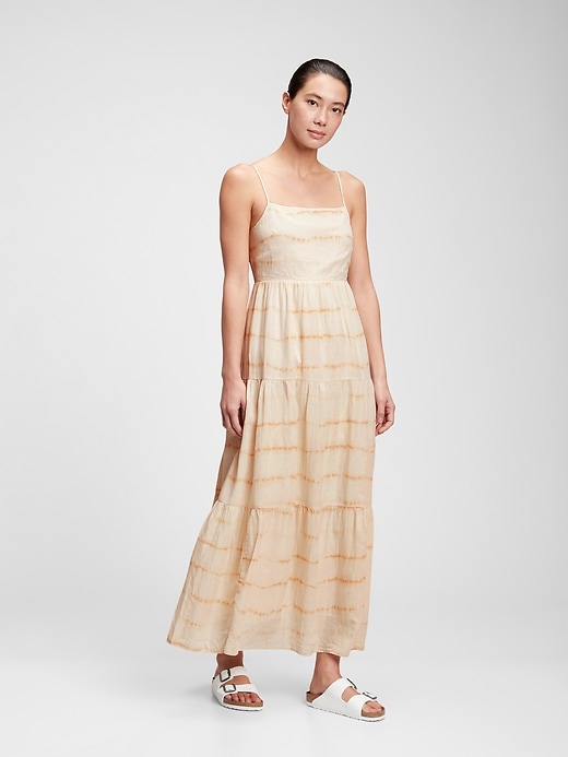 View large product image 1 of 1. Squareneck Tiered Maxi Dress