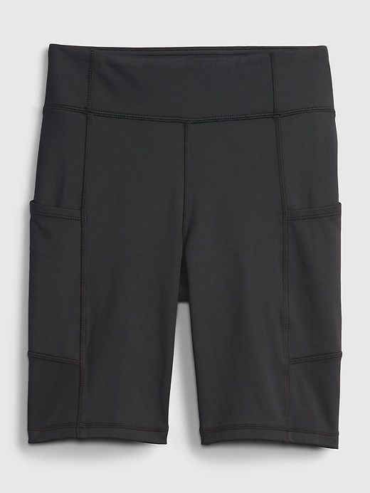 Image number 2 showing, GapFit Teen Recycled High-Rise Biker Shorts