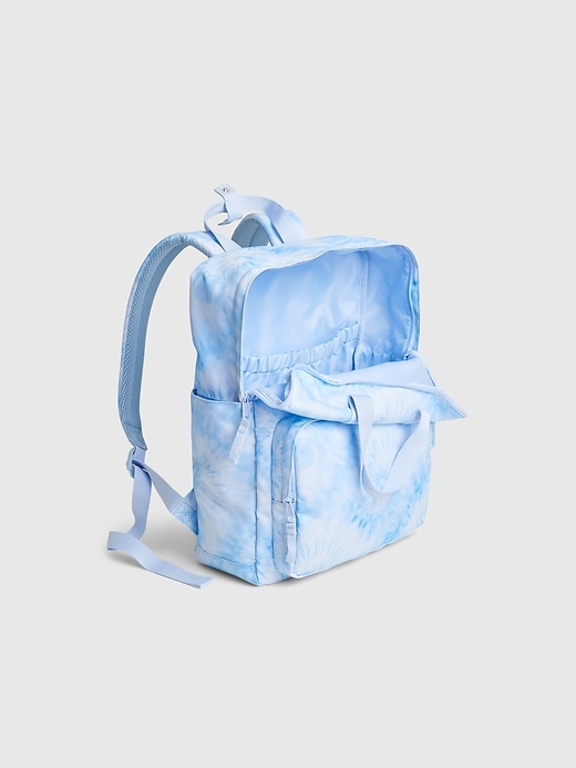 Image number 2 showing, Kids Recycled Tie-Dye Print Senior Backpack