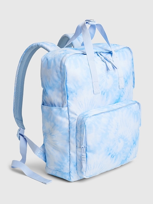Image number 1 showing, Kids Recycled Tie-Dye Print Senior Backpack