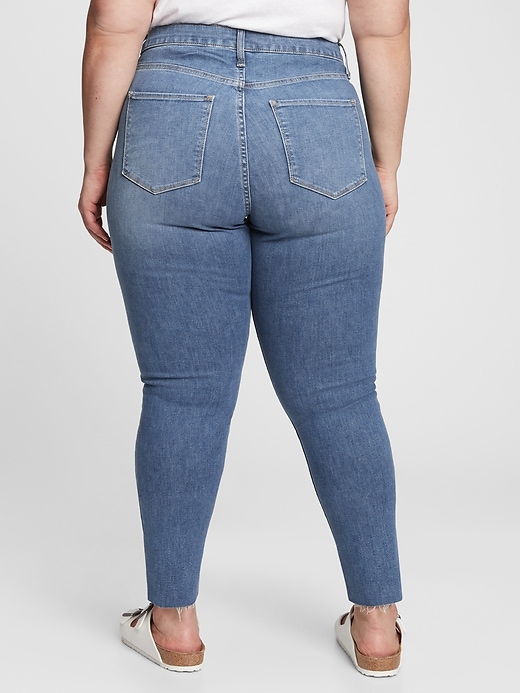 Image number 5 showing, High Rise Distressed Universal Jegging with Secret Smoothing Pockets