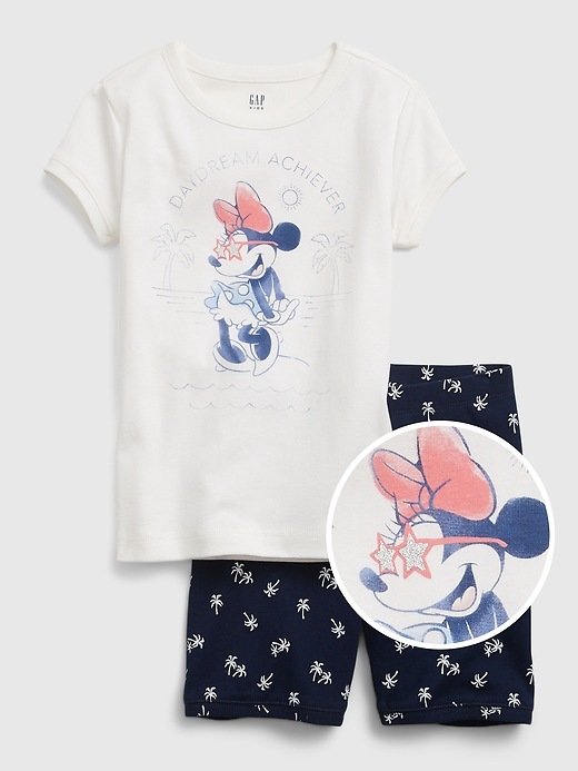 Image number 1 showing, GapKids &#124 Disney Minnie Mouse 100% Organic Cotton Graphic PJ Set