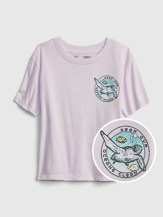 Image number 1 showing, GapKids &#124 National Geographic Organic Cotton Ocean Conservation T-Shirt