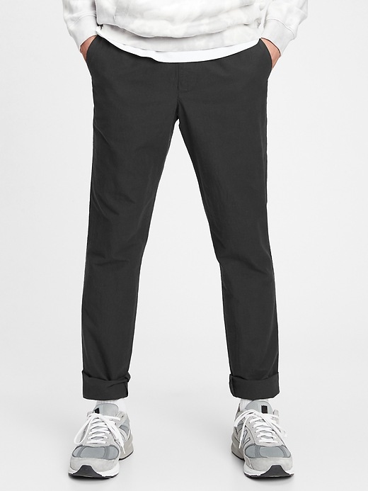 Image number 7 showing, GapFlex Slim Taper Linen Pull-On Pants With E-Waist