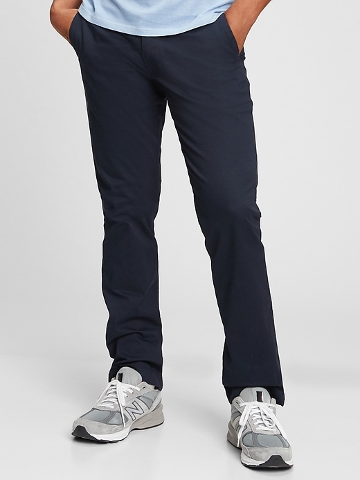 Modern Khakis in Straight Fit with 