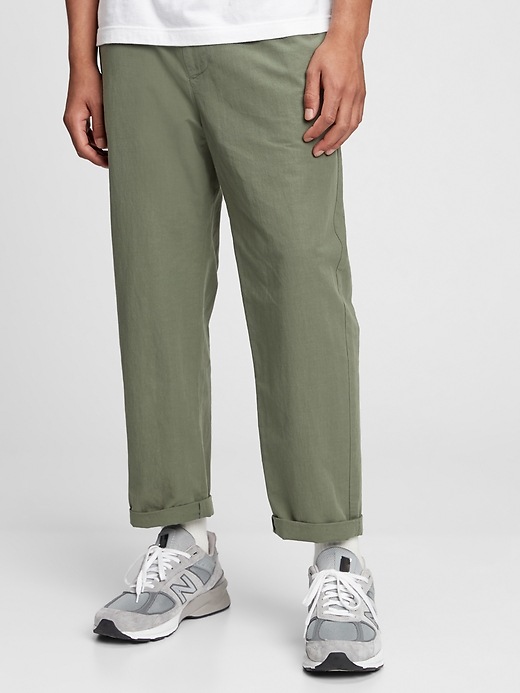 View large product image 1 of 1. Relaxed Taper E-Waist Pants with GapFlex